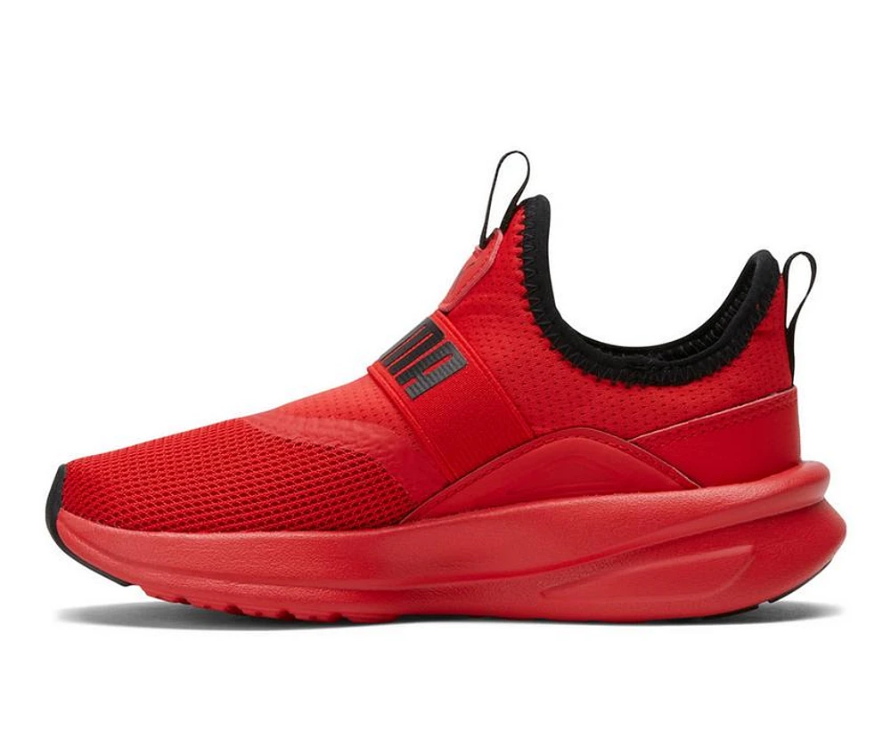 PUMA KIDS SOFTRIDE ENZO EVO SLIP-ON SHOES - RED - Image 8