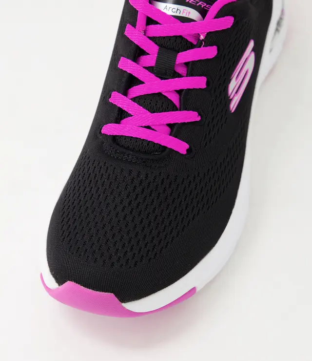 SKECHERS WOMENS ARCH FIT BIG APPEAL - BLACK FUCSHIA - Image 5