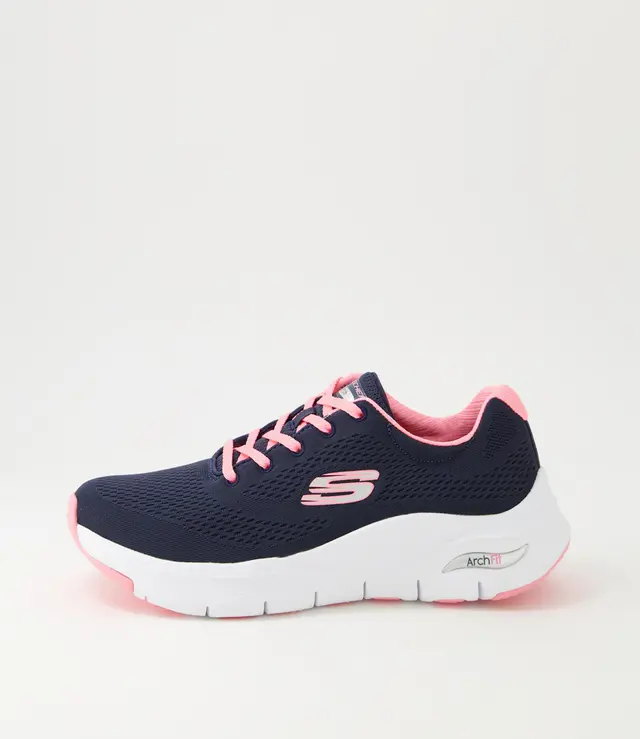 SKECHERS WOMENS ARCH FIT BIG APPEAL - NAVY CORAL