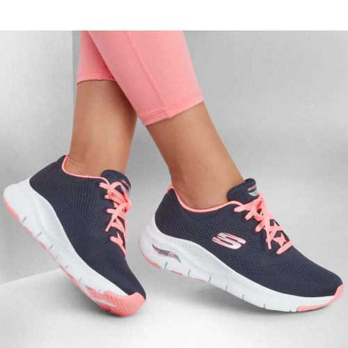 SKECHERS WOMENS ARCH FIT BIG APPEAL - NAVY CORAL - Image 6
