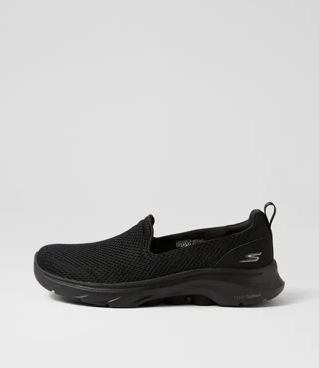 SKECHERS WOMENS GO WALK 7 RAZI - BLACK