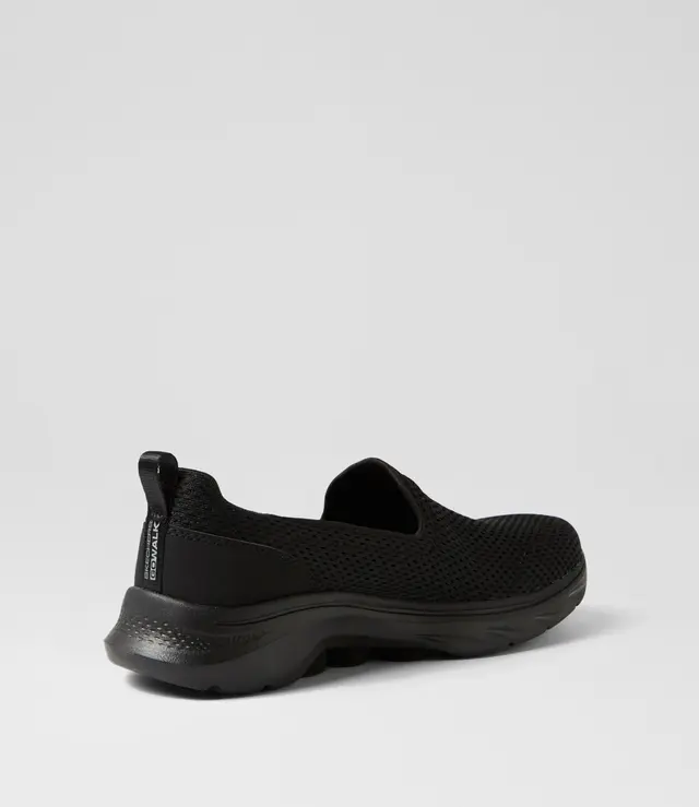 SKECHERS WOMENS GO WALK 7 RAZI - BLACK - Image 2