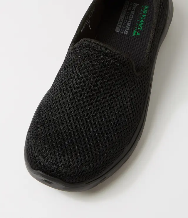 SKECHERS WOMENS GO WALK 7 RAZI - BLACK - Image 4