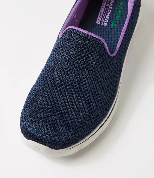SKECHERS WOMENS GO WALK 7 RAZI - NAVY LAVENDER - Image 5
