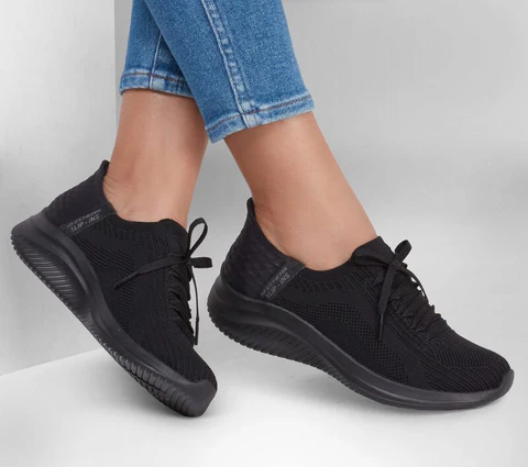 SKECHERS WOMENS ULTRA FLEX 3.0 BRILLIANT PATH - BLACK - Image 6