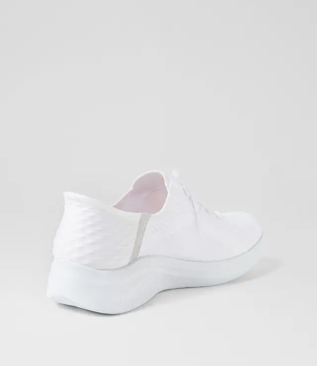 SKECHERS WOMENS ULTRA FLEX 3.0 BRILLIANT PATH - WHITE - Image 3