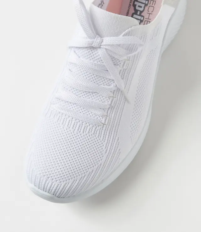 SKECHERS WOMENS ULTRA FLEX 3.0 BRILLIANT PATH - WHITE - Image 4