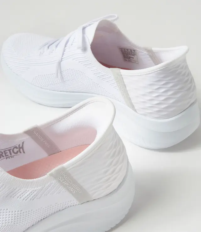 SKECHERS WOMENS ULTRA FLEX 3.0 BRILLIANT PATH - WHITE - Image 5