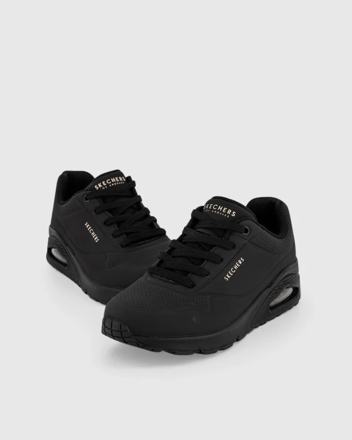 SKECHERS WOMENS UNO STAND ON AIR - BLACK - Image 2