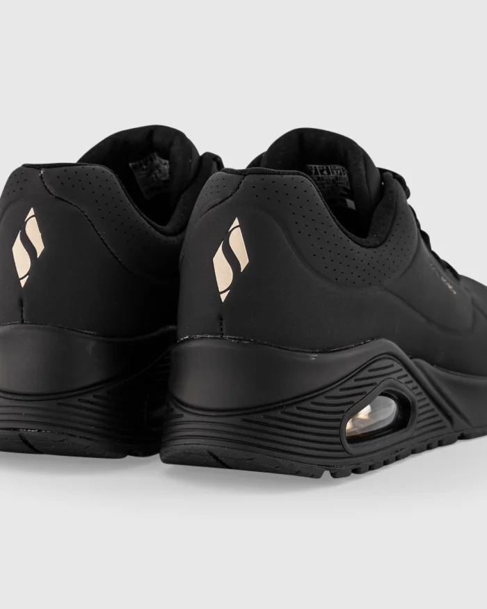 SKECHERS WOMENS UNO STAND ON AIR - BLACK - Image 3