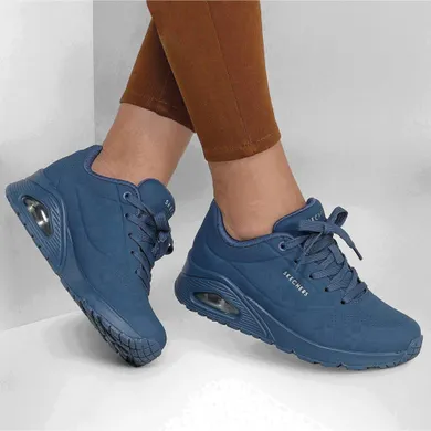 SKECHERS WOMENS UNO STAND ON AIR - BLUE - Image 5