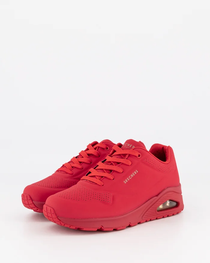 SKECHERS WOMENS UNO STAND ON AIR - RED - Image 10
