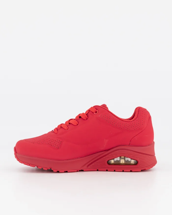 SKECHERS WOMENS UNO STAND ON AIR - RED - Image 3