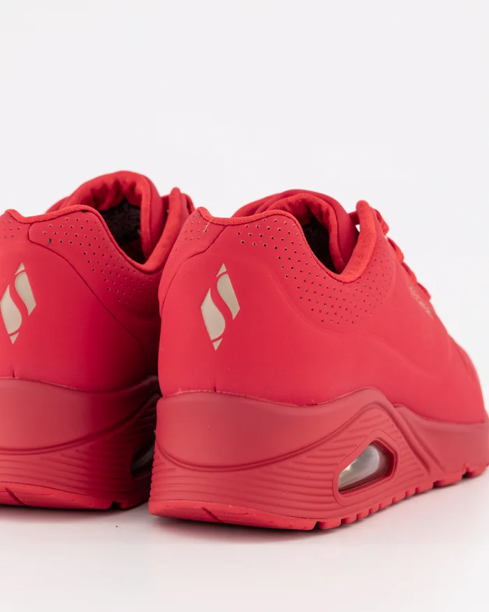 SKECHERS WOMENS UNO STAND ON AIR - RED - Image 4