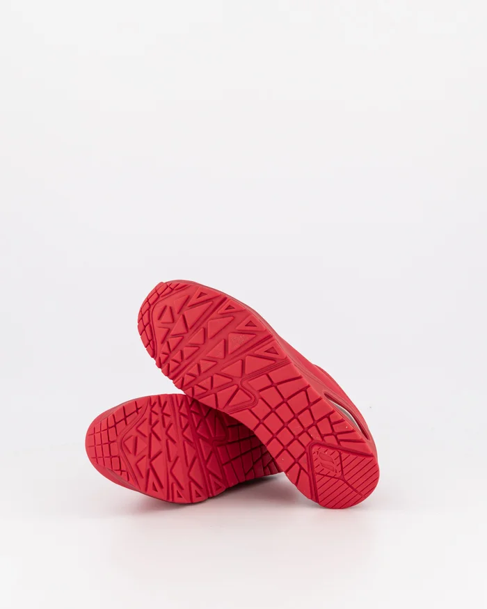 SKECHERS WOMENS UNO STAND ON AIR - RED - Image 5