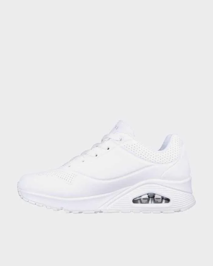 SKECHERS WOMENS UNO STAND ON AIR - WHITE - Image 2