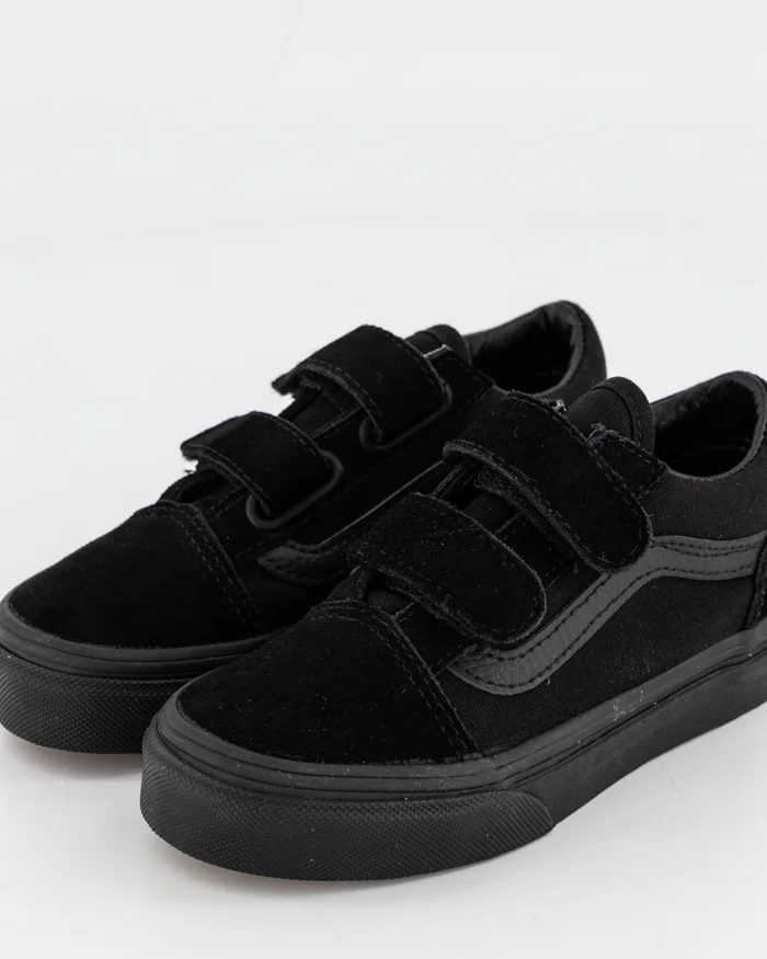 VANS KIDS OLD SKOOL VELCRO - BLACK BLACK - Image 2