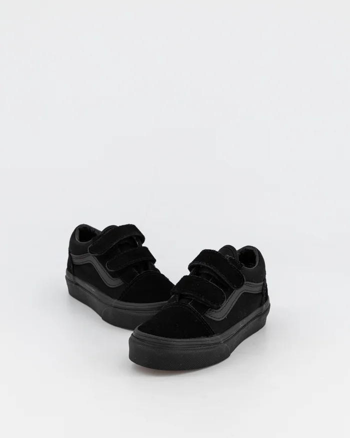 VANS KIDS OLD SKOOL VELCRO - BLACK BLACK - Image 4