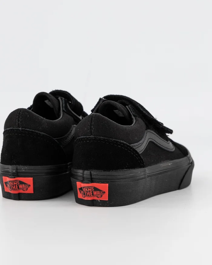 VANS KIDS OLD SKOOL VELCRO - BLACK BLACK - Image 6