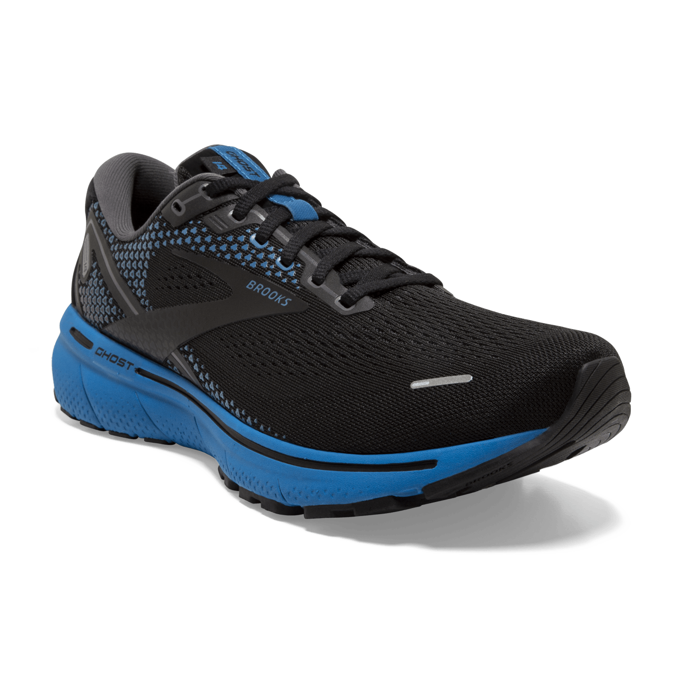 BROOKS MENS GHOST 14 - BLACK BLACKENED PEARL BLUE - Image 2