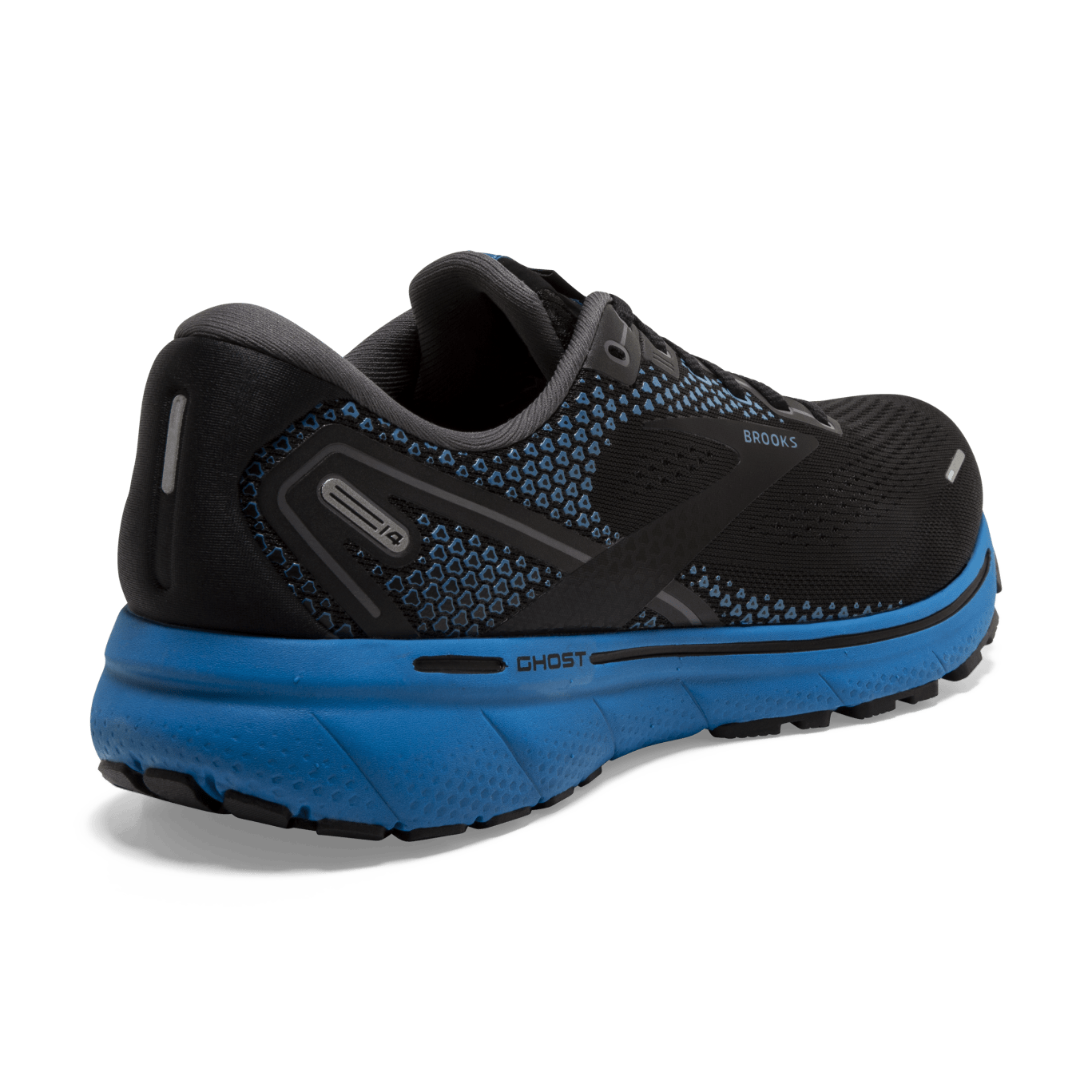 BROOKS MENS GHOST 14 - BLACK BLACKENED PEARL BLUE - Image 3