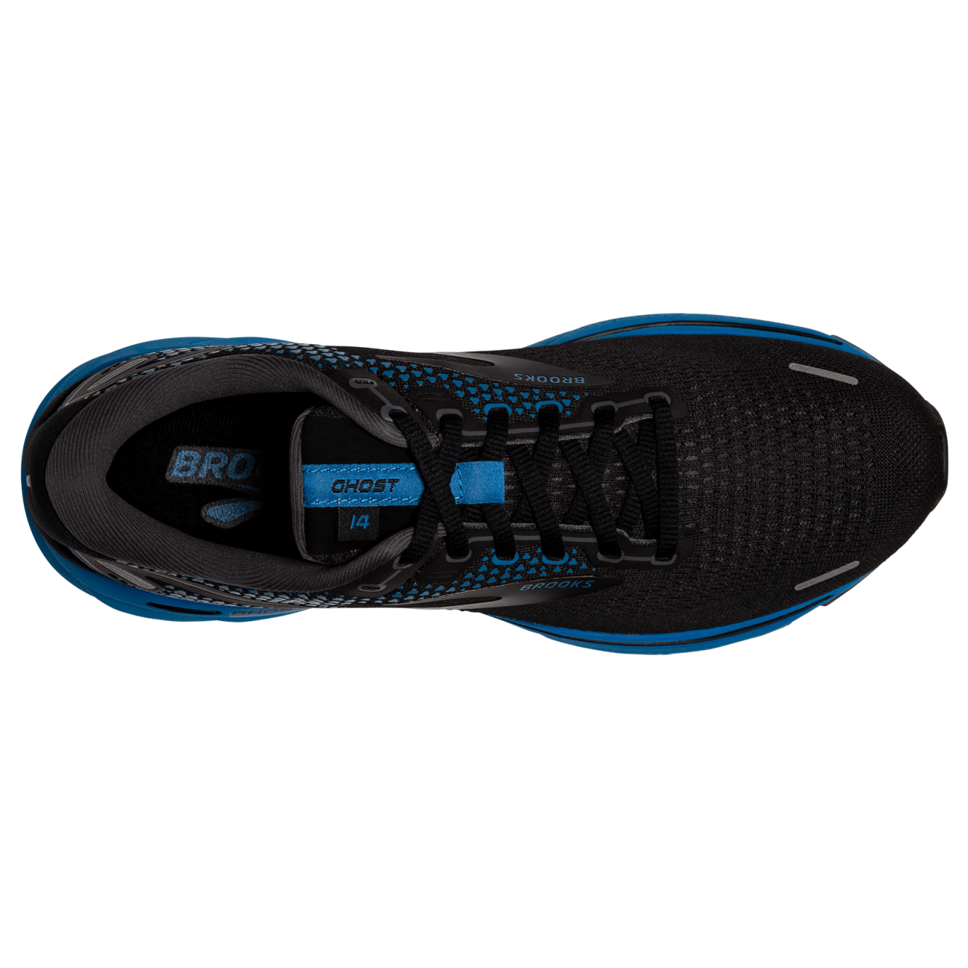 BROOKS MENS GHOST 14 - BLACK BLACKENED PEARL BLUE - Image 5