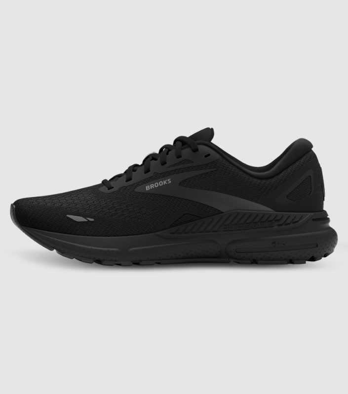 BROOKS WOMENS ADRENALINE GTS 23 - BLACK BLACK EBONY - Image 2