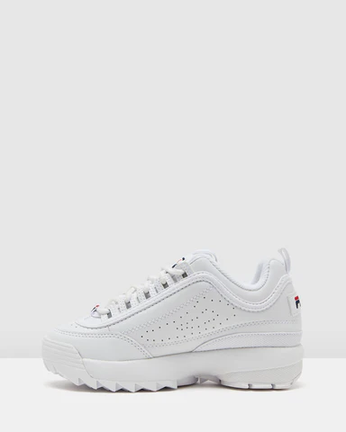 FILA WOMENS DISRUPTOR II - WHITE NAVY RED - Image 10