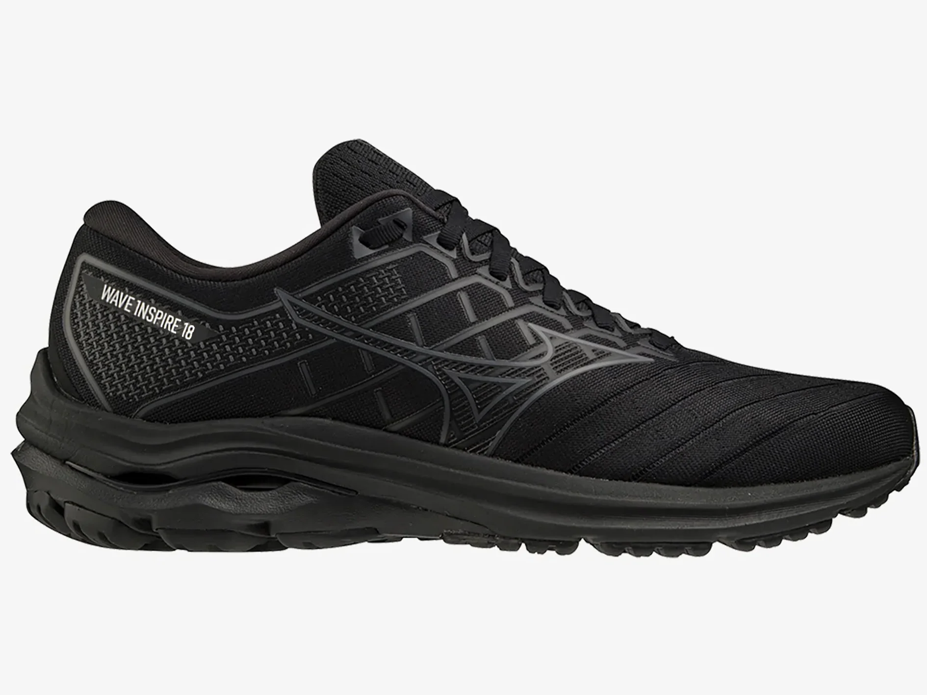MIZUNO MENS WAVE INSPIRE 18 - BLACK