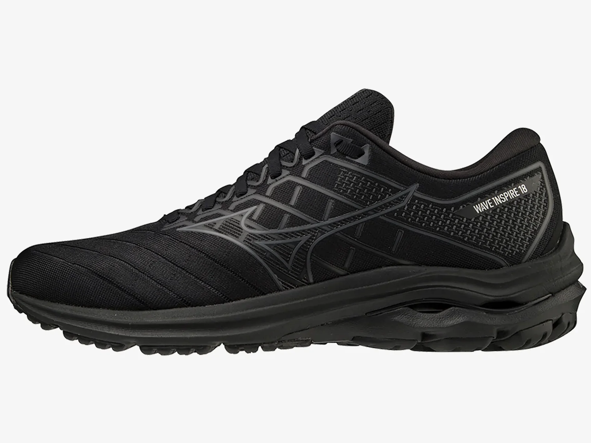 MIZUNO MENS WAVE INSPIRE 18 - BLACK - Image 2