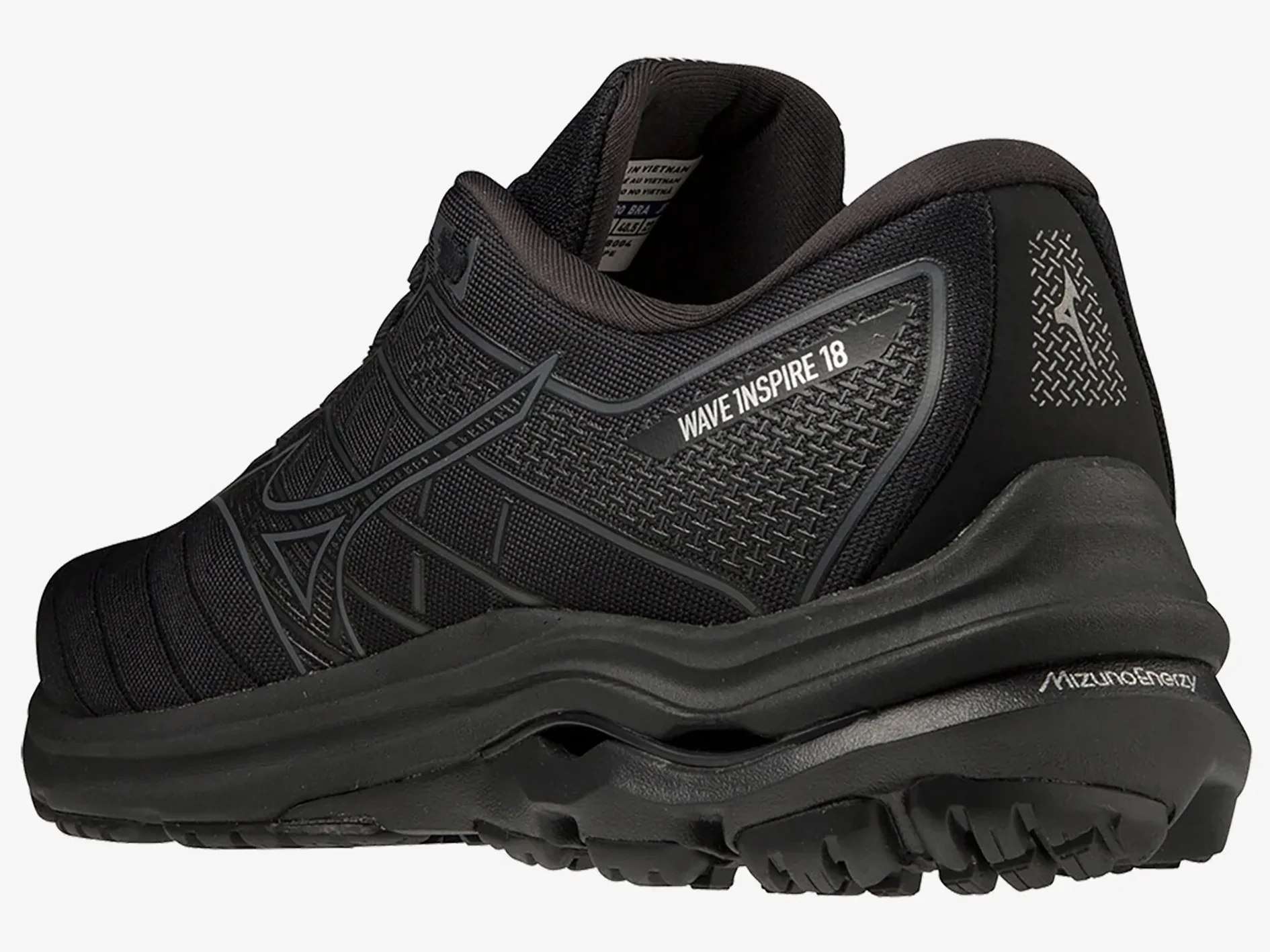 MIZUNO MENS WAVE INSPIRE 18 - BLACK - Image 4