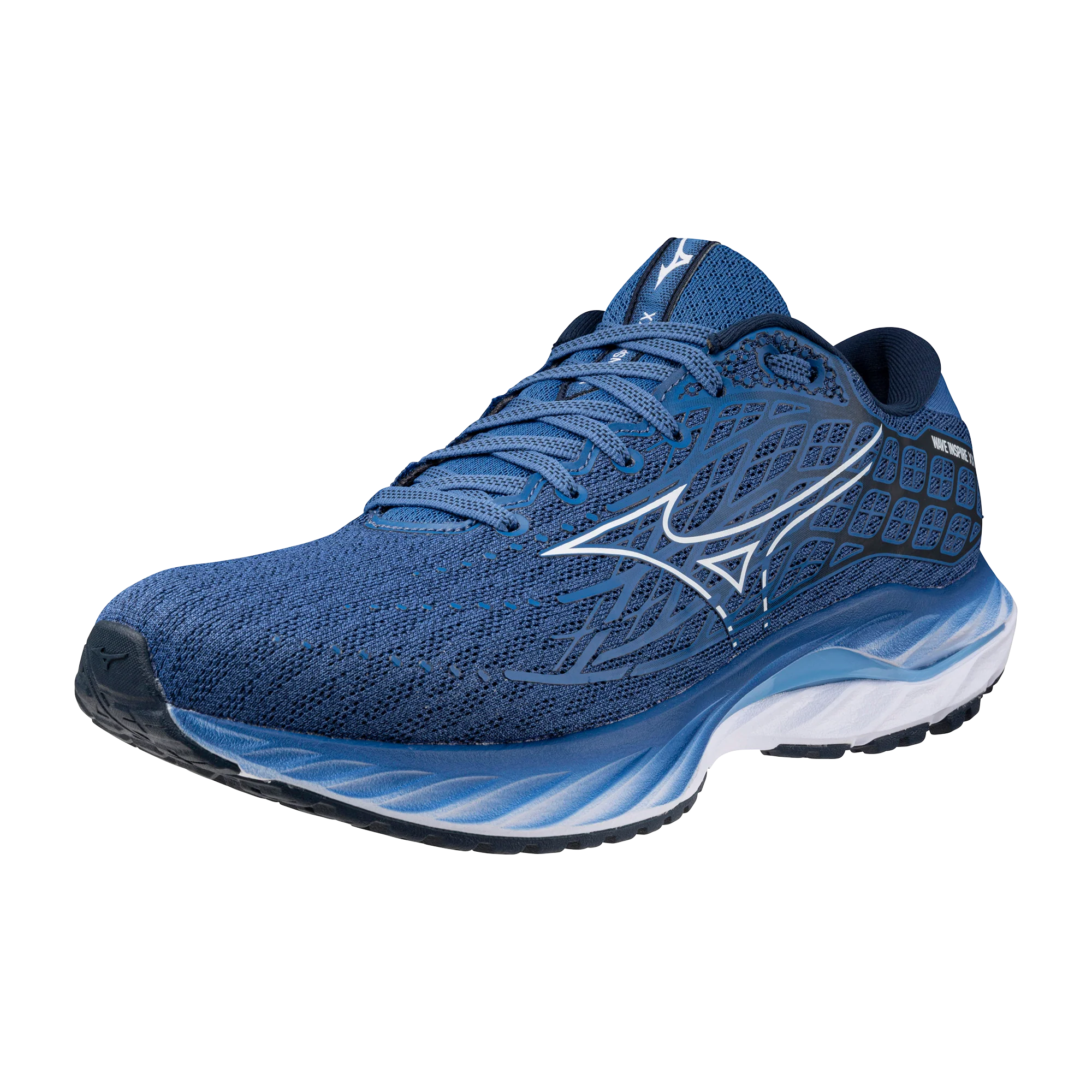 MIZUNO MENS WAVE INSPIRE 20 - FEDERAL BLUE WITH ALASKAN BLUE - Image 13