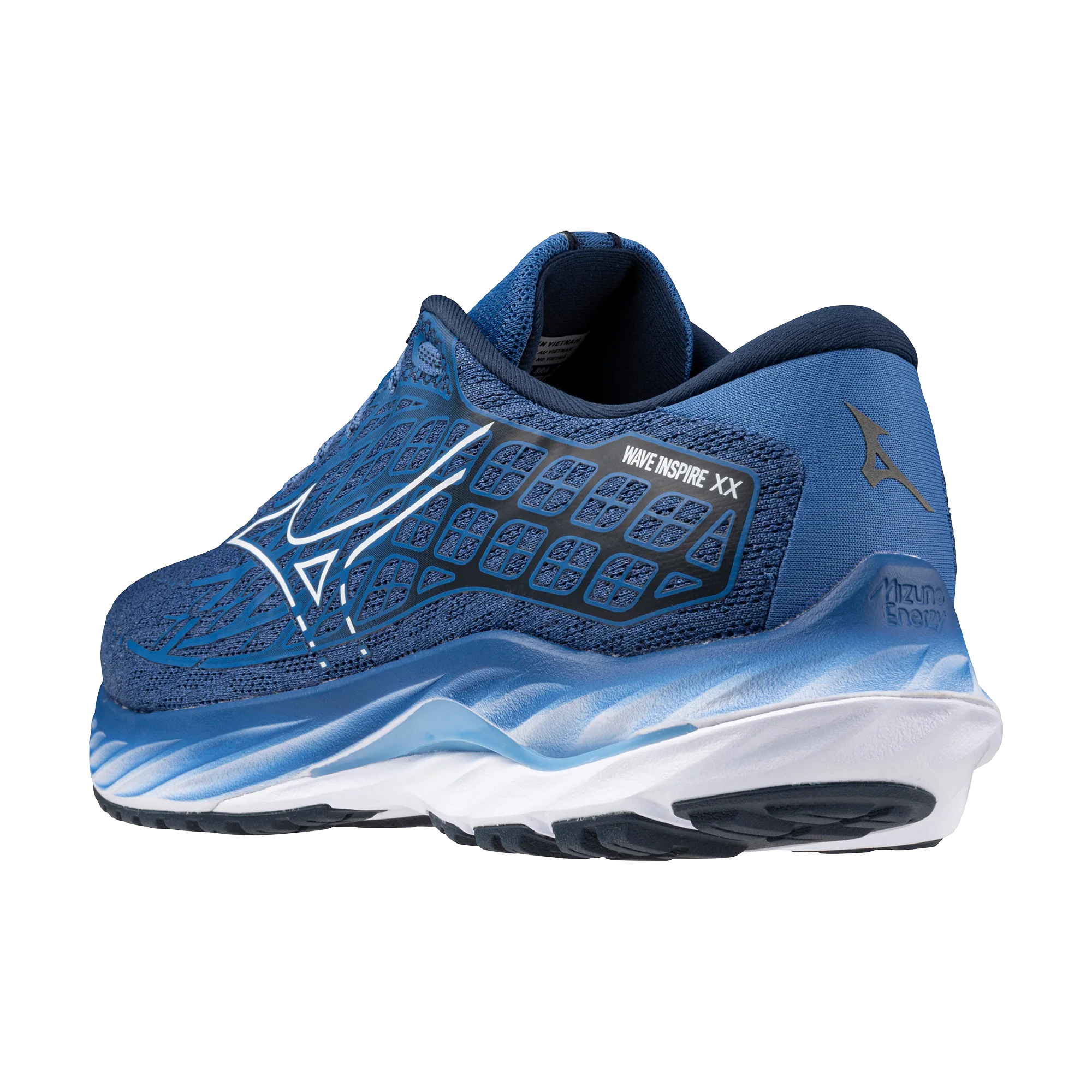 MIZUNO MENS WAVE INSPIRE 20 - FEDERAL BLUE WITH ALASKAN BLUE - Image 14