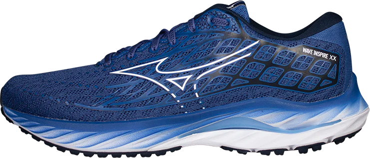MIZUNO MENS WAVE INSPIRE 20 - FEDERAL BLUE WITH ALASKAN BLUE - Image 9