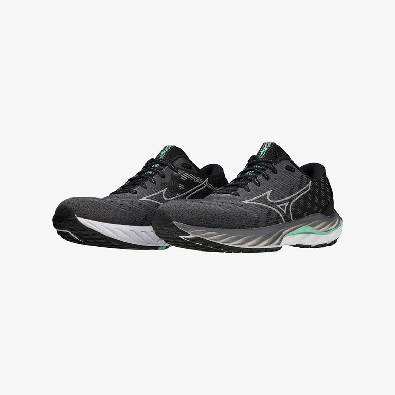 MIZUNO WOMENS WAVE INSPIRE 19 SSW - IRON GATE (22) - Image 2