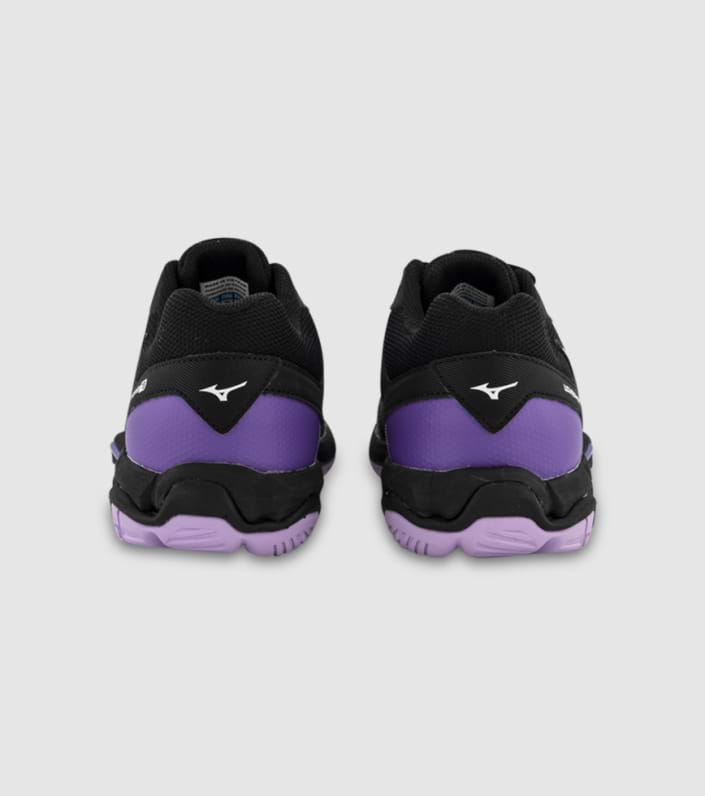MIZUNO WOMENS WAVE PHANTOM 3 NB - BLACK WHITE LUPINE - Image 5