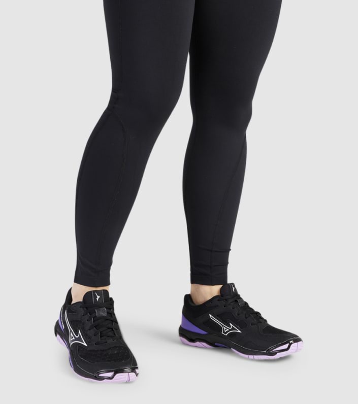MIZUNO WOMENS WAVE PHANTOM 3 NB - BLACK WHITE LUPINE - Image 7
