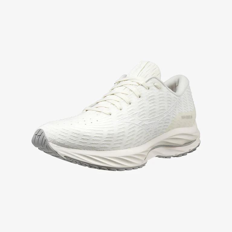 MIZUNO WOMENS WAVE RIDER 26 SSW - SNOW WHITE WHITE - Image 2