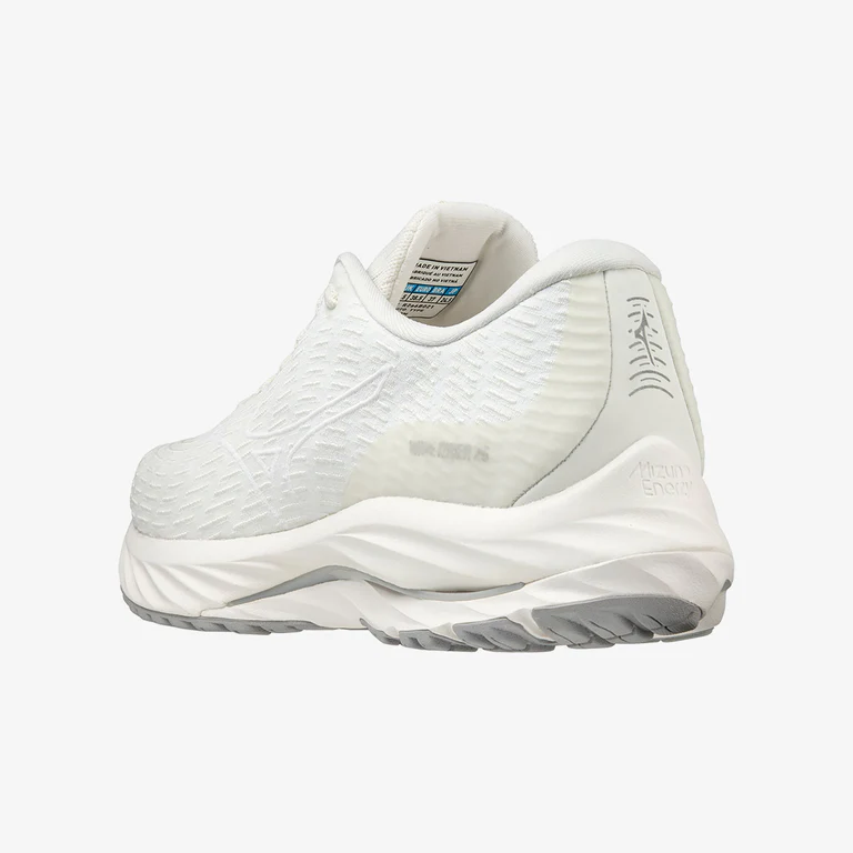 MIZUNO WOMENS WAVE RIDER 26 SSW - SNOW WHITE WHITE - Image 3