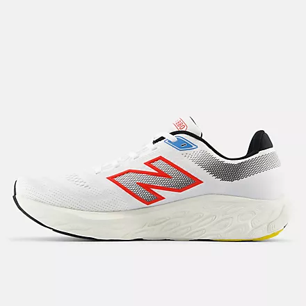 NEW BALANCE MENS FRESH FOAM X 880 V14 - WHITE NEO FLAME BLACK - Image 3
