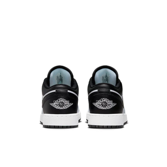 NIKE KIDS AIR JORDAN 1 LOW (GS) - WHITE BLACK WHITE - Image 5