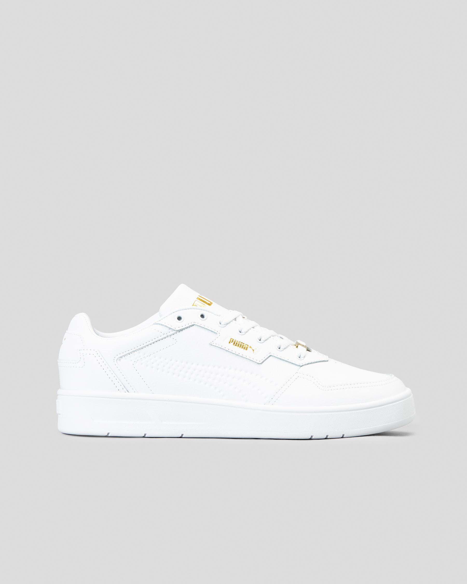 PUMA MENS COURT CLASSIC - WHITE GOLD