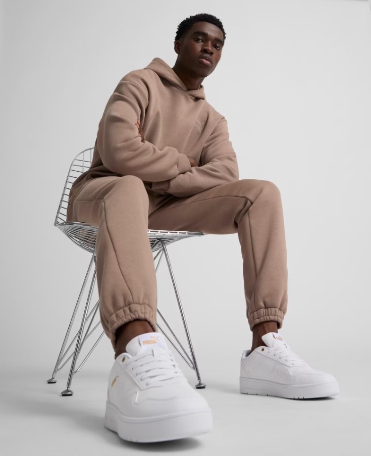 PUMA MENS COURT CLASSIC - WHITE GOLD - Image 8