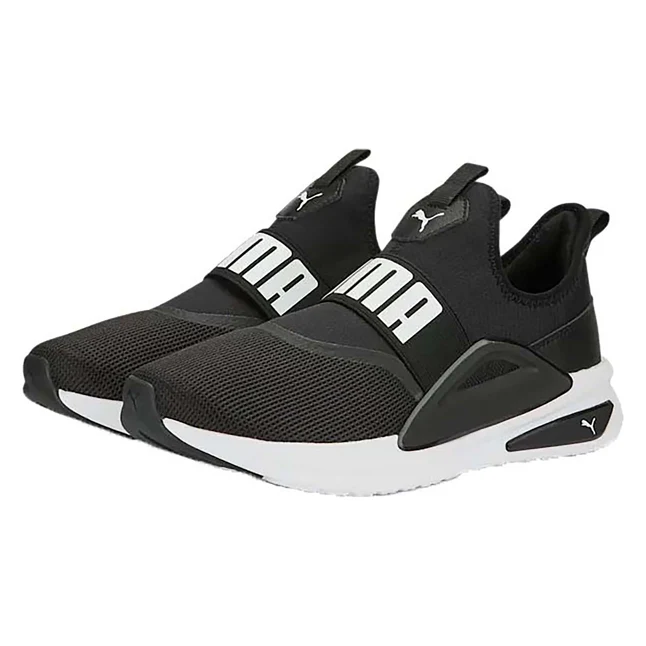 PUMA MENS SOFTRIDE ENZO EVO SLIP ON - BLACK WHITE - Image 5