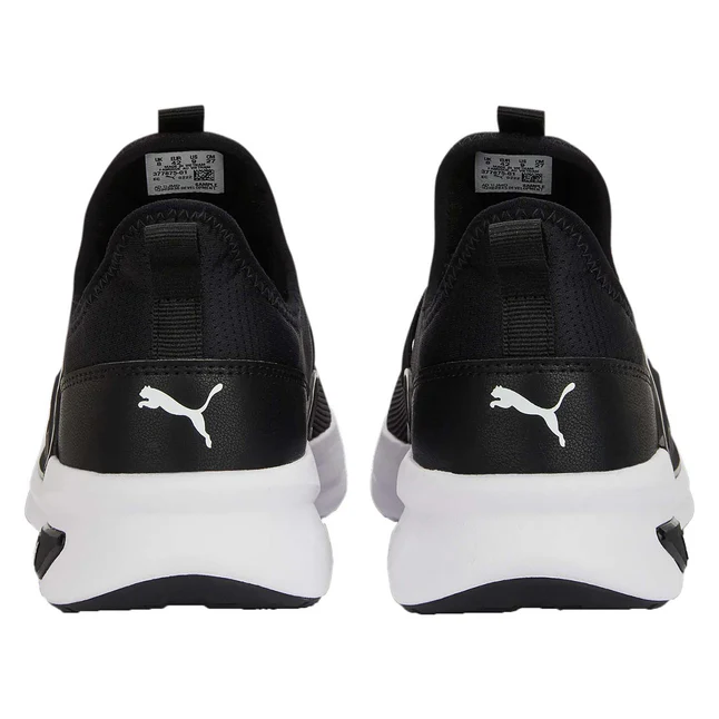 PUMA MENS SOFTRIDE ENZO EVO SLIP ON - BLACK WHITE - Image 6