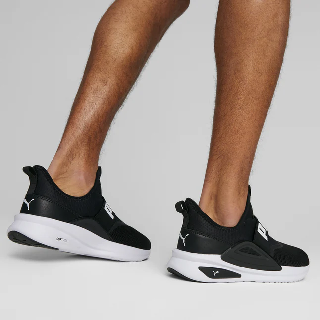 PUMA MENS SOFTRIDE ENZO EVO SLIP ON - BLACK WHITE - Image 9