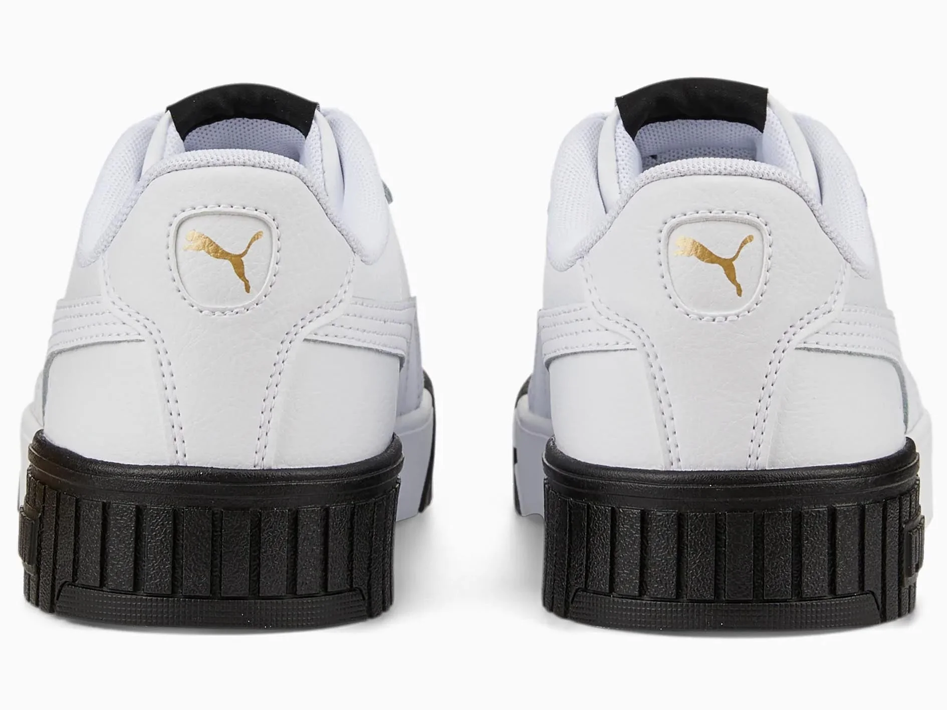 PUMA WOMENS CARINA 2.0 - WHITE PUMA TEAM GOLD BLACK - Image 6