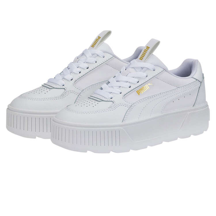 PUMA WOMENS KARMEN REBELLE - PUMA WHITE PUMA WHITE - Image 5