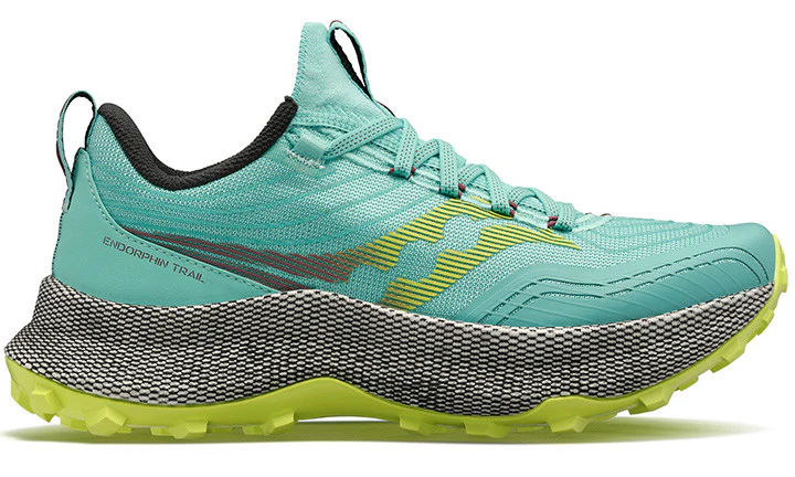 SAUCONY WOMENS ENDORPHIN TRAIL - COOL MINT ACID