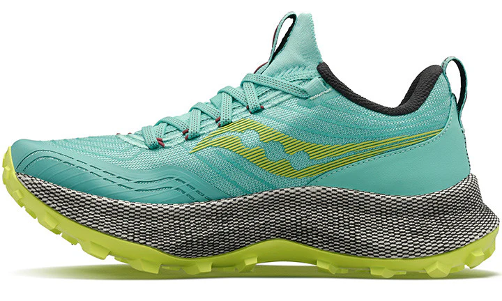 SAUCONY WOMENS ENDORPHIN TRAIL - COOL MINT ACID - Image 2